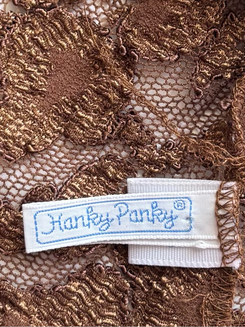 Hanky Panky Lace Top Y2K Sheer Floral M - Picture 3 of 7